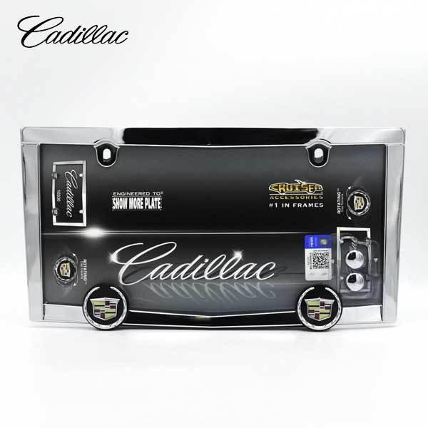 キャデラック　ブロアム　デビル　ナンバー　プレート　ライセンス　ローライダー キャデラック（Cadillac） メタルナンバーフレーム ライセンスフレーム