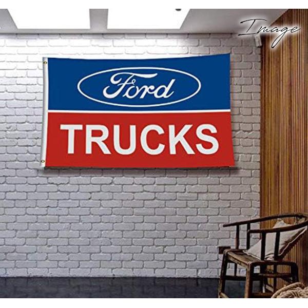 フォード トラック バナー 壁掛け ロゴ FORD TRUCKS インテリア