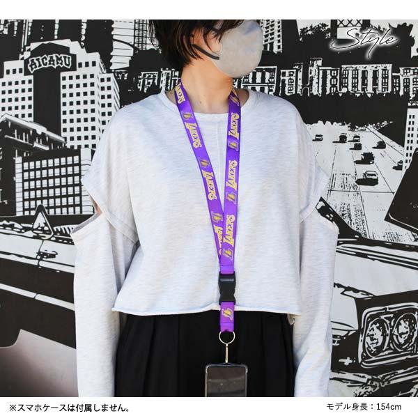 レイカーズ ネックストラップ 全3色 NBA LOS ANGELES LAKERS