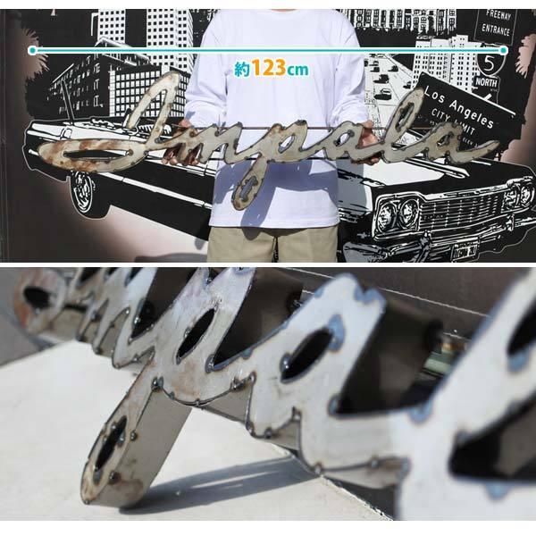 インパラ 壁掛け ロゴ 看板 ガレージ プレート サイン