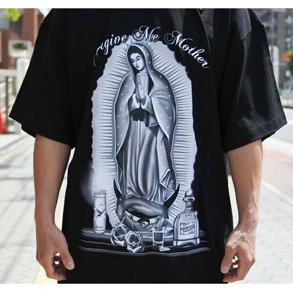 Tシャツ メンズ 半袖 グアダルーペ マリア 大きめ 大人 マリア様