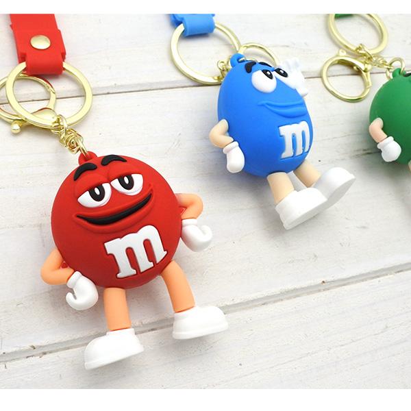 キーホルダー・アクリルキーホルダー and M m&m's キーホルダー 全4色 エムアンドエムズ ラバー フィギュア
