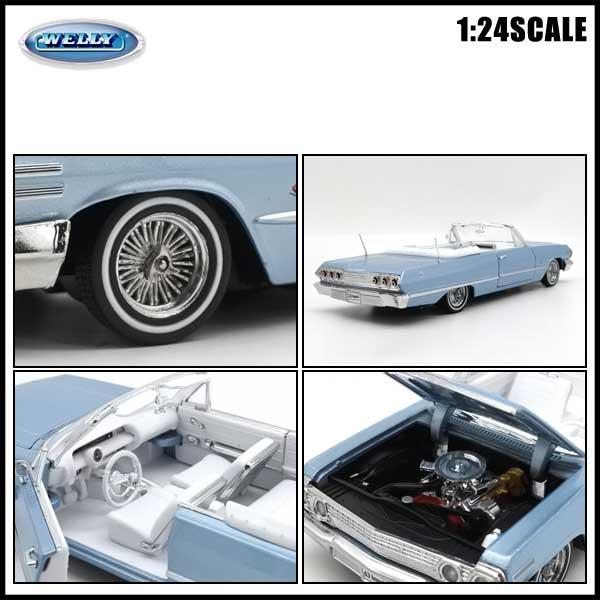 1/18 シェビーインパラ 1960 ホワイト Chevy Impala 1960 Chevy Impala Convertible - White 1:18 Scale