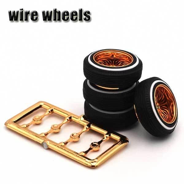 1：24/1：25 プラモデル ミニカー カスタムパーツ ワイヤーホイール