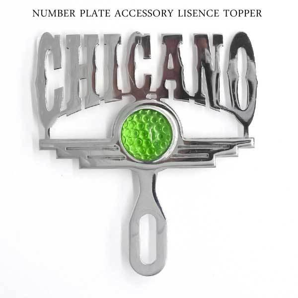 最終値下げ　ライセンストッパー　チョロ　ローライダートゥーフェイス　ローライダー ライセンストッパー CHICANO グリーンドット カスタムパーツ