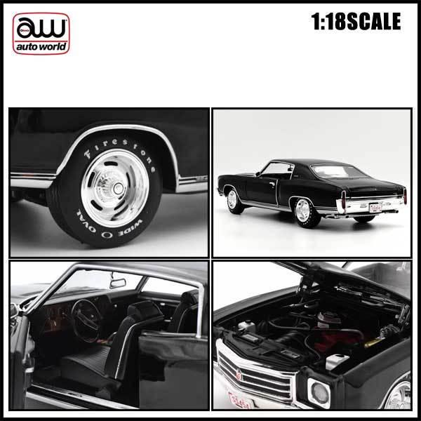 1 18 箱入り ミニカー 1970 Chevy Monte Carlo Ss 454 ブラック シボレー モンテカルロ アメリカ雑貨とミニカーのアイカム 通販 Yahoo ショッピング