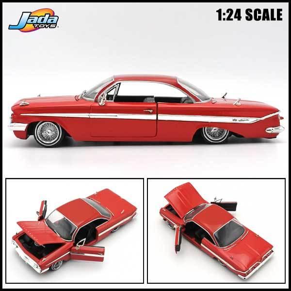 1/24 箱入り ミニカー 1961 CHEVROLET IMPALA レッド リアル 1/24 箱入り ミニカー 1961 CHEVROLET IMPALA レッド リアル