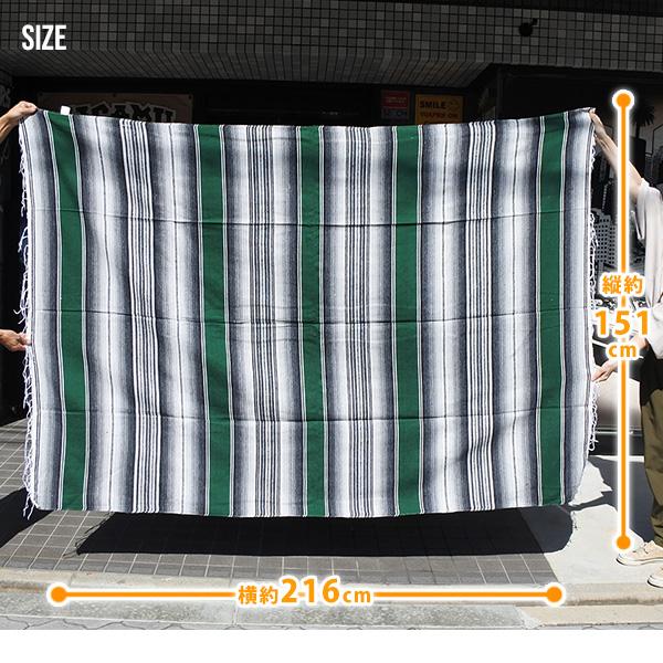 新品未使用　メキシコ製　手織りラグ　大判　グアナファト州工房 サラペ No.79 グレー ダークグリーン メキシカン ラグ 大判 カバー