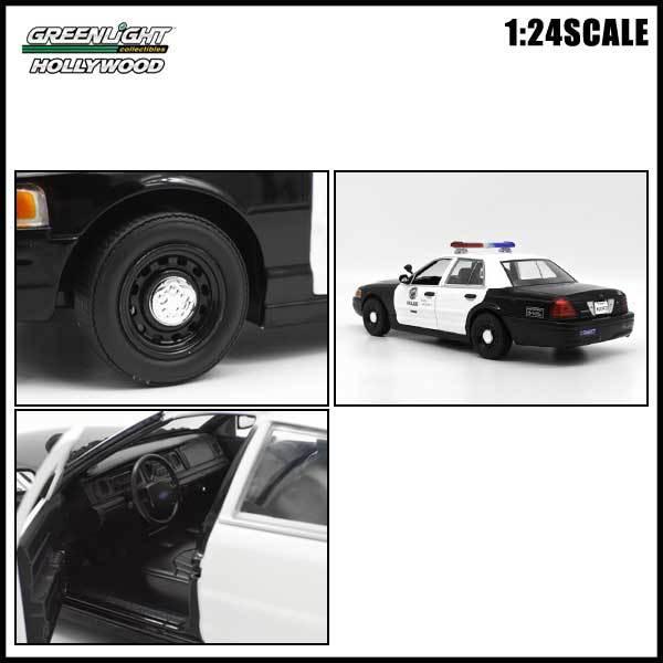 1/24 箱入り ミニカー 2001 FORD CROWN VICTORIA POLICE Drive Los
