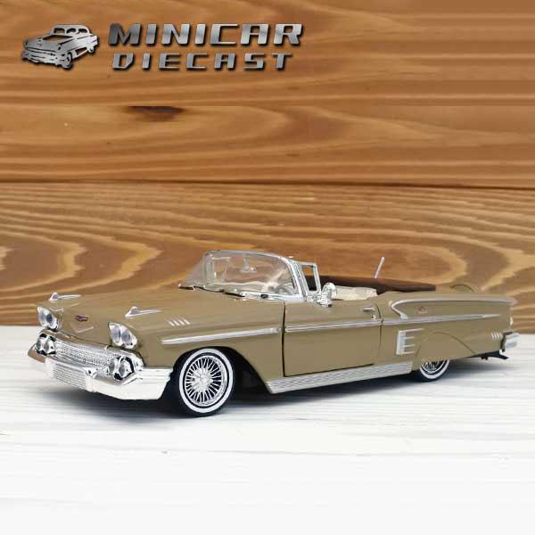 モーターマックス Mijo GET LOW 1/24 1958 インパラ PL モーターマックス 1/24 箱入り ミニカー 1958 CHEVY IMPALA GET LOW