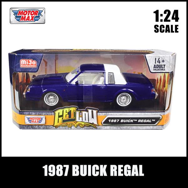 1/24 箱入り ミニカー 1987 BUICK REGAL GET LOW キャンディ 1/24 箱入り ミニカー 1987 BUICK REGAL GET LOW キャンディ