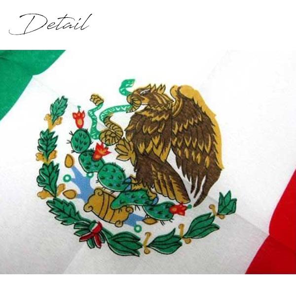 バンダナ メキシコ国旗柄 MEXICO flag メキシコ国旗 国旗 大判