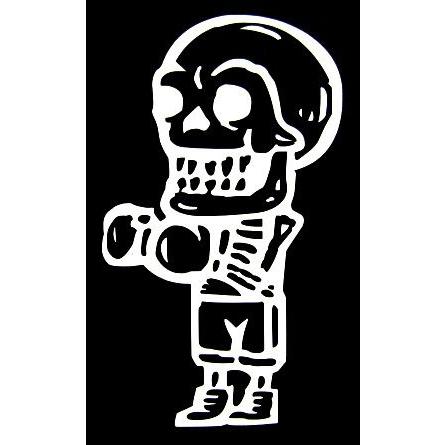 ステッカー カラベラボクサー 全2色 ホワイト ブラック 車 バイク