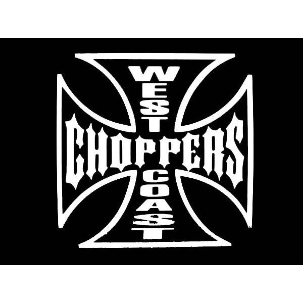 ステッカー WEST COAST CHOPPERS 全2色 ホワイト ブラック 車 バイク