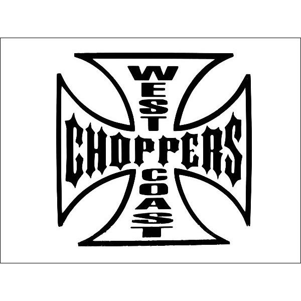 ステッカー WEST COAST CHOPPERS 全2色 ホワイト ブラック 車 バイク