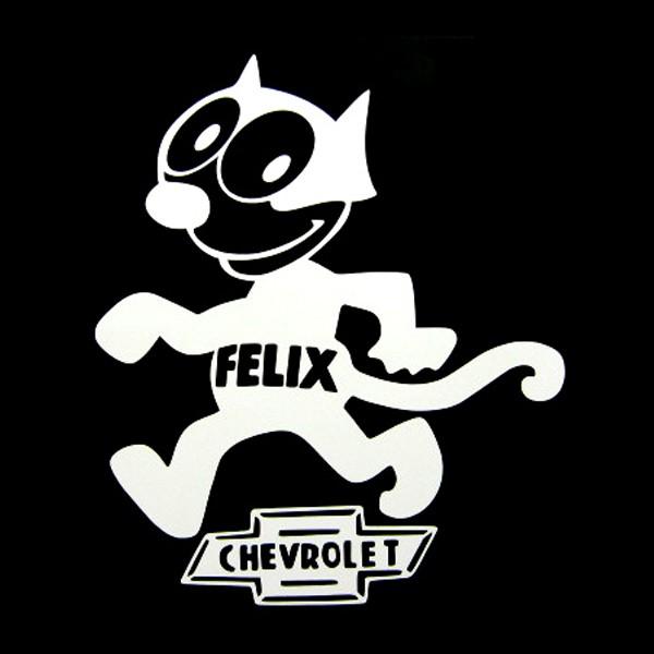 ステッカー ヴィンテージ FELIX×CHEVROLET フィリックス シボレー 全2