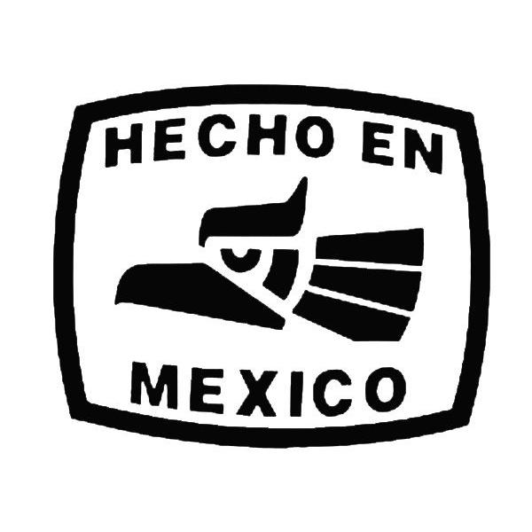 ステッカー HECHO EN MEXICO 大 全2色 ホワイト ブラック 車 バイク
