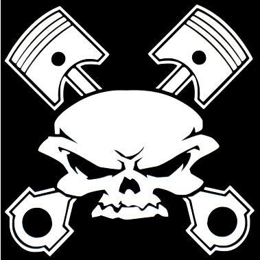 カッティングステッカースカル ピストン Stc Skull2 アメリカ雑貨とミニカーのアイカム 通販 Yahoo ショッピング