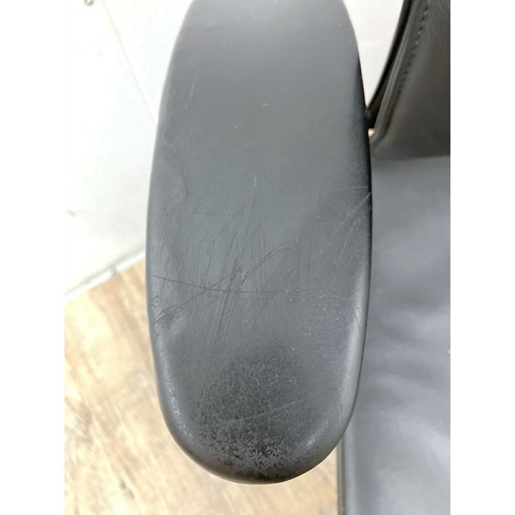 セダス エグゼクティブチェア オフィスチェア 社長椅子 役員家具 革張り ヘッドレスト付 OPEN UP DREHSTUHL 中古品_2
