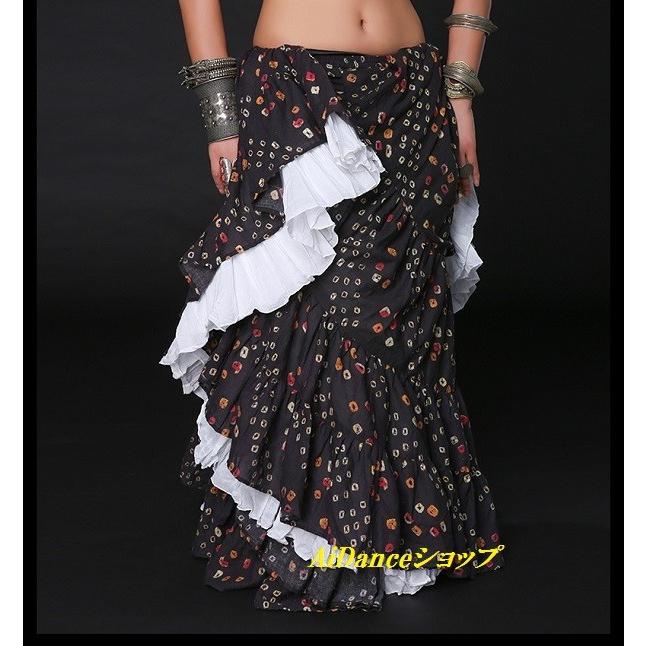 新着 ベリーダンス 衣装 スカート ジプシー アメリカントライバルスタイル衣装 Ats 黒 柄 Ats Ats 270 Ai Dance ショップ 通販 Yahoo ショッピング