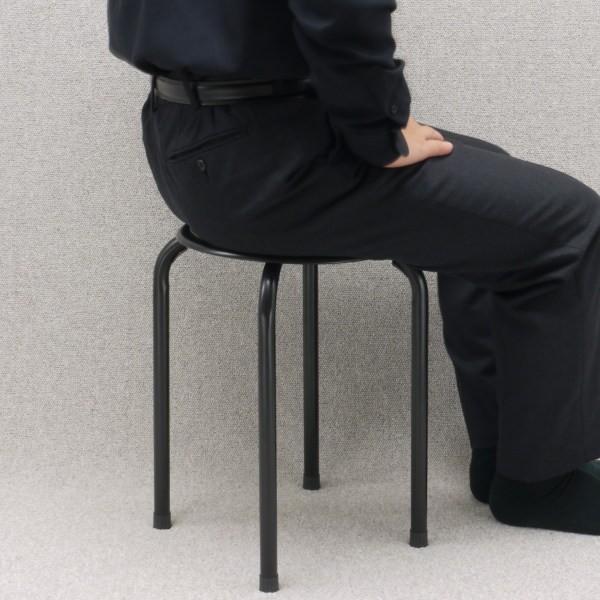 パイプ椅子 丸イス 6脚セット パイプ丸イス 6脚セット スタッキング 幅30X奥行30X高さ45cm その他
