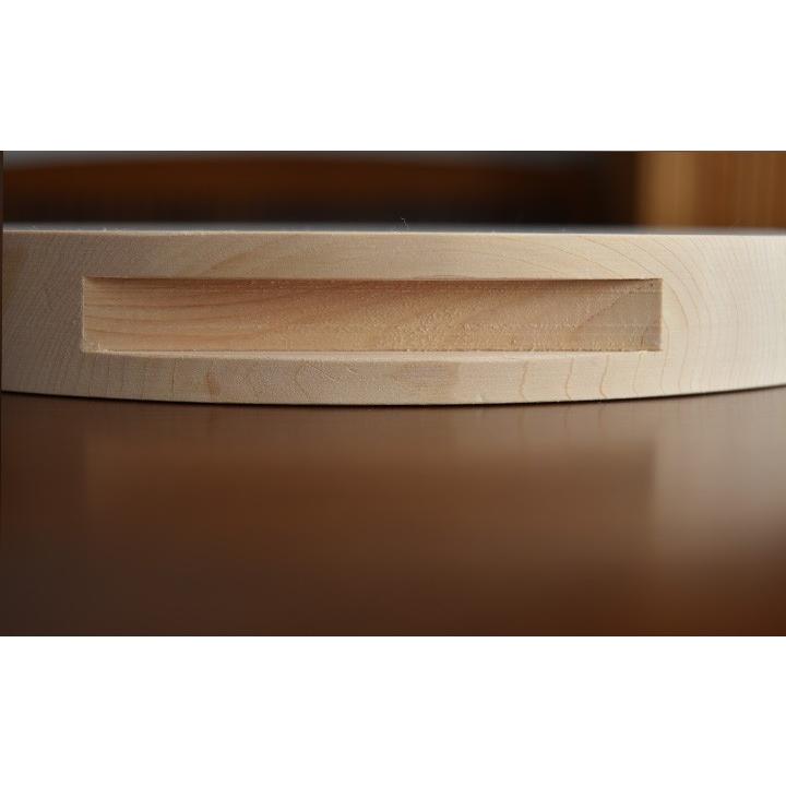 檜まな板 M35 / 木曽ひのきの丸まな板（スタンド型）