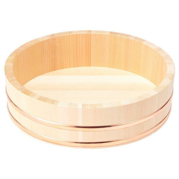 すし飯台 A36 / 飯台 天然木 木 木製 さわら 椹 お米 ごはん 酢飯 手巻き 桶 日本製 国産 山一 : 檜王 木曽さわら 飯台 24cm 木製 寿司桶 日本製