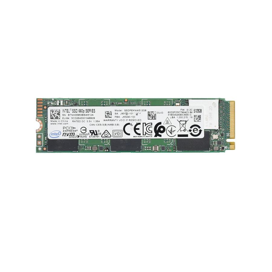 インテル（intel） M.2 2280 SSD 512GB Intel SSD 660p Series 中古