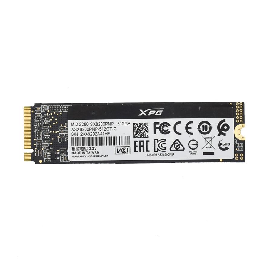 XPG M.2 2280 SSD ADATA SX8200PNP 512GB 中古 : AIDE～有限会社