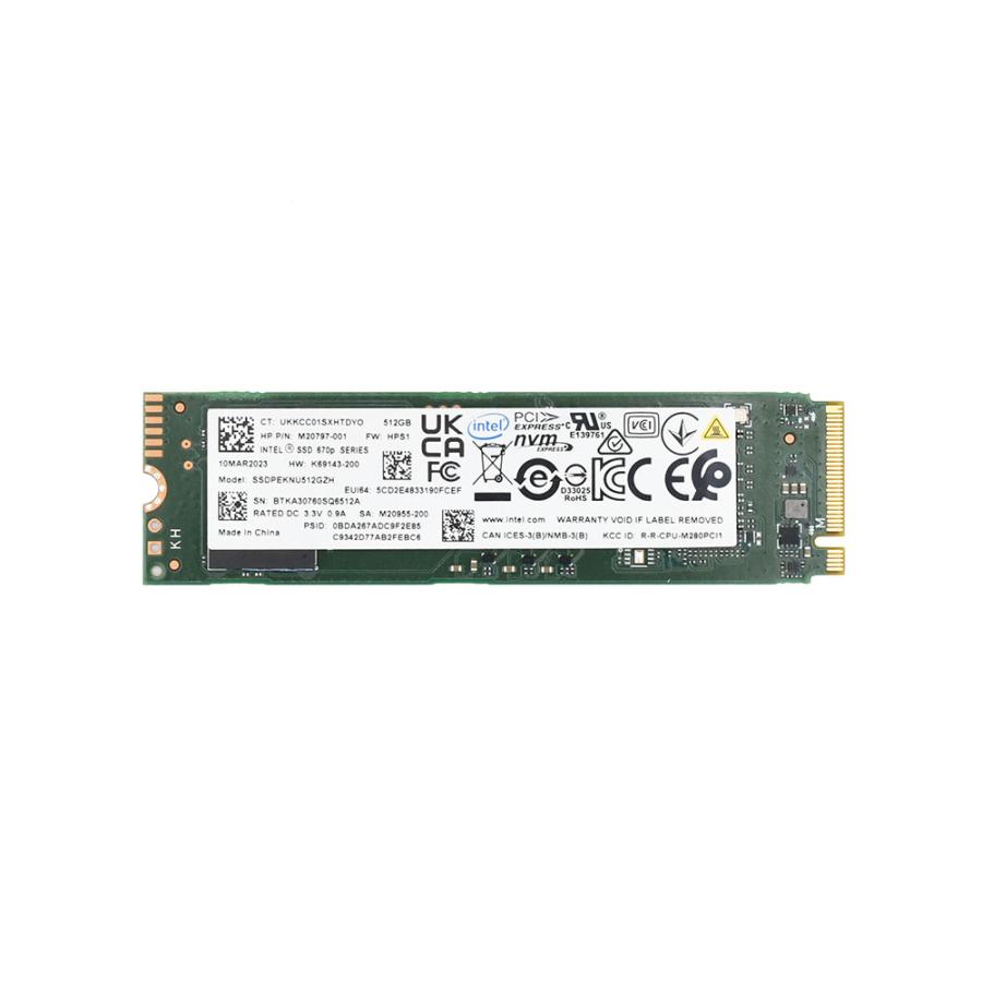 インテル（intel） M.2 2280 NVMe SSD 512GB Intel SSD 670p Series