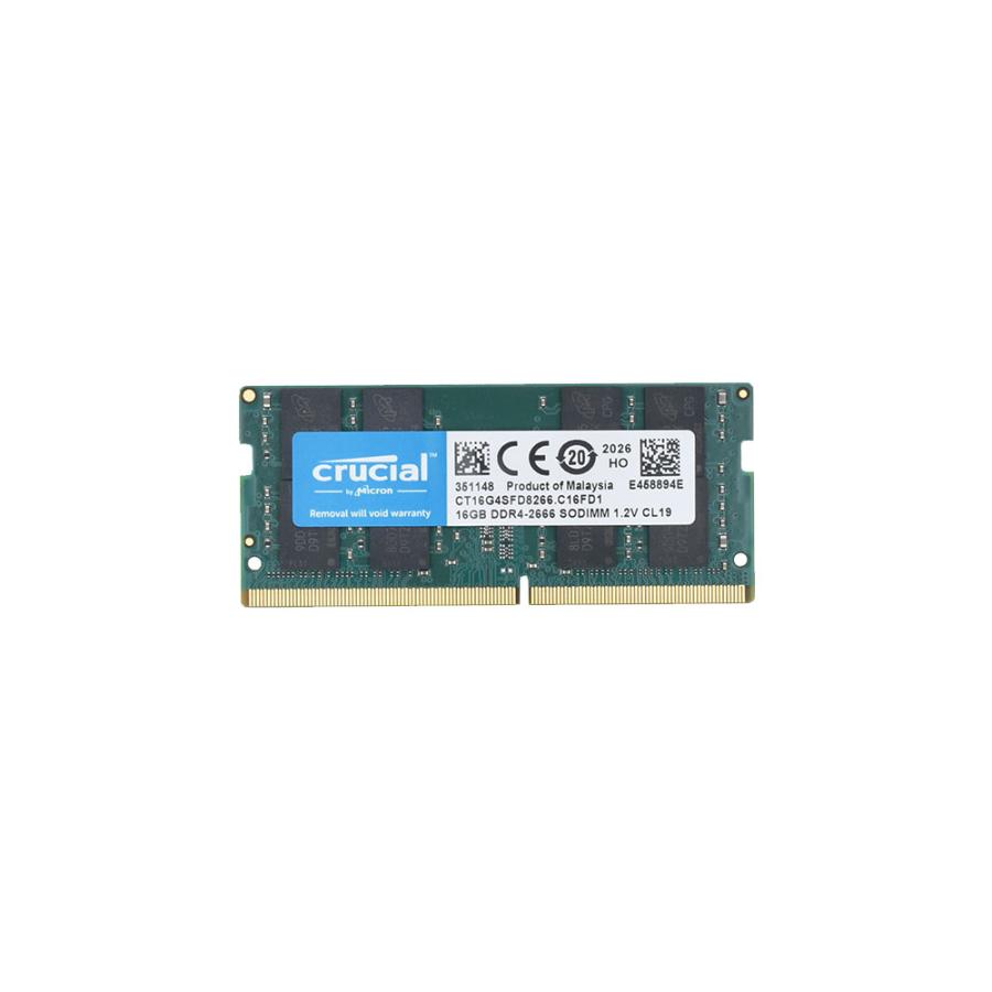 crucial（クルーシャル） メモリ crucial DDR4-2666 PC4 16GB 1枚 中古