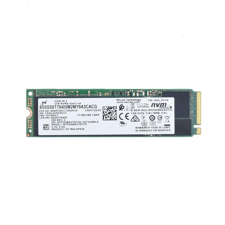 Micron（マイクロン） M.2 2280 SSD 512GB Micron 2200S NVMe 中古