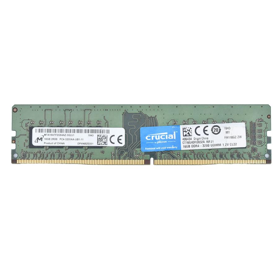 Micron（マイクロン） メモリ Micron PC4-3200 16GB 中古品 DDR4-25600