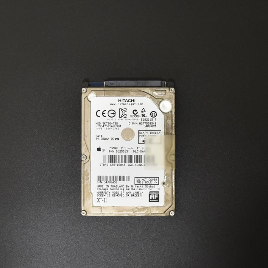 MacBook Pro HDD 2.5インチ SATA 750GB HITACHI 正常 フォーマット済み
