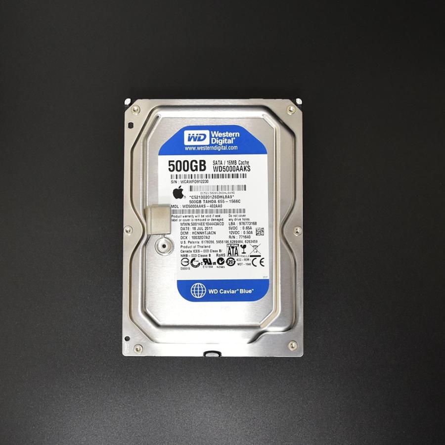当日発送 Apple純正品 WD 500GB HDD 3.5インチ 正常 Y S/N 