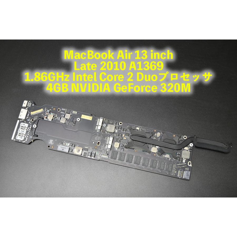 Seal限定商品 13 Air Macbook Inch マザーボード 1 1 3 中古品 ロジックボード 3m Geforce Nvidia 4gb Duo 2 Core Intel 1 86ghz A1369 10 Late Macbook Floridapace Gov