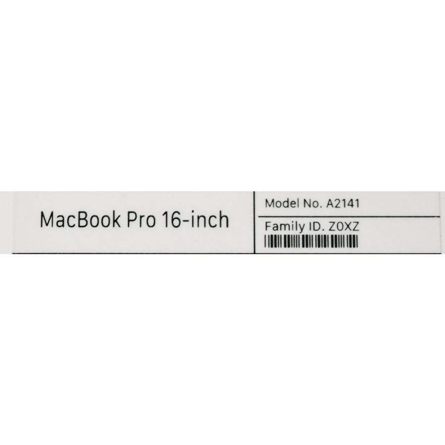 当日発送 Apple MacBook Pro 16 inch 2019 A2141 化粧箱 元箱のみ 中古品 2-2　空箱 専用箱　スペースグレイ　グレー｜aidemac｜06