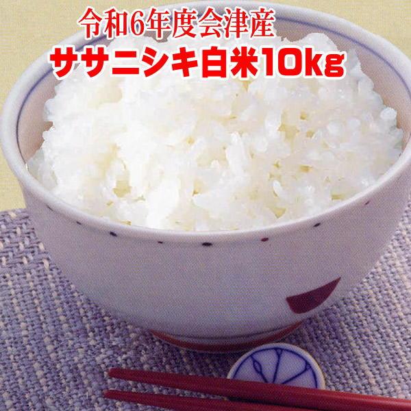 米 10kg 令和3年 会津産ササニシキ 小分け 5kgx2 ふくしまプライド 体感キャンペーン お米 お値打ち価格で