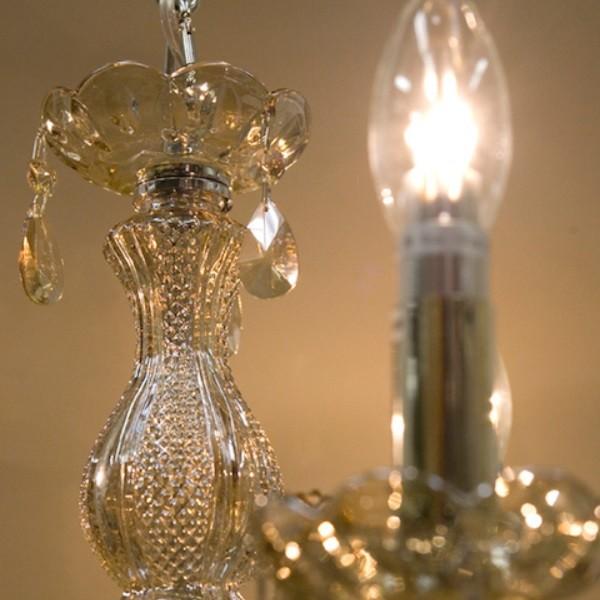 クリスタルガラスシャンデリア[Trinity クリア]【3灯】