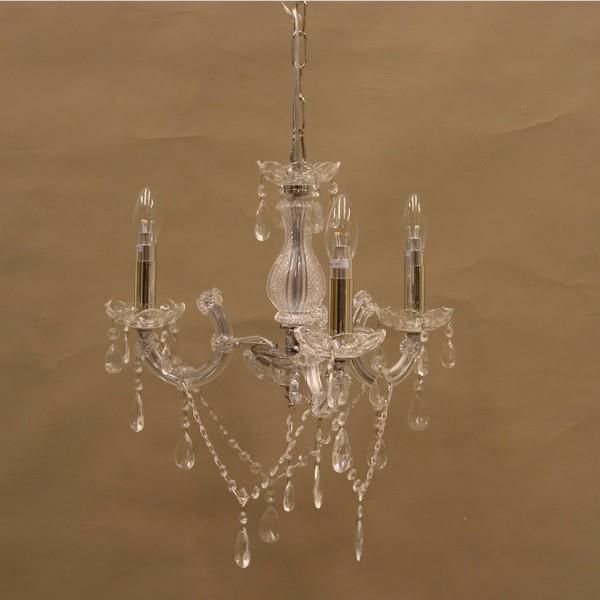 クリスタルガラスシャンデリア[Trinity クリア]【3灯】