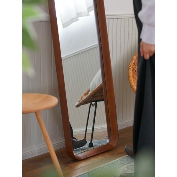 AXCIS Kurve クルベ レクタングルミラー 120×40cm 木製 楽天市場