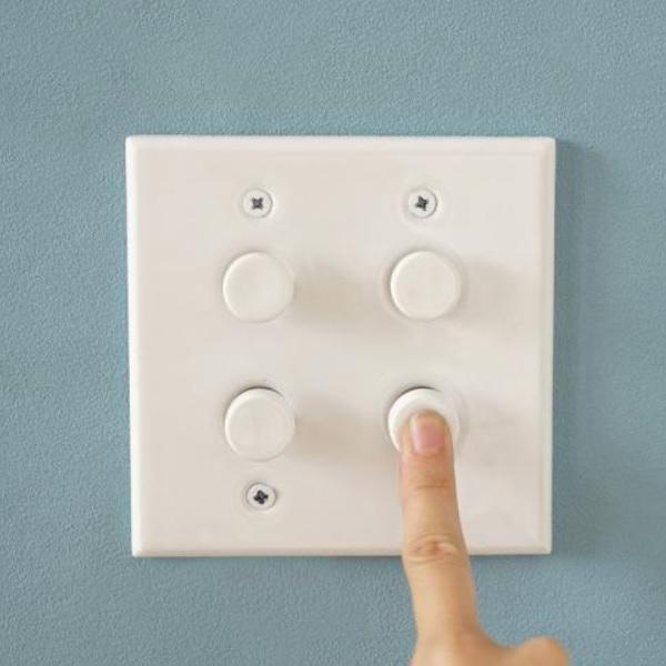 スイッチ AXCIS アクシス スイッチカバー プッシュスイッチ スイッチ シンプル DIY セラミックプレート4プッシュスイッチ ホワイト  新生活_3
