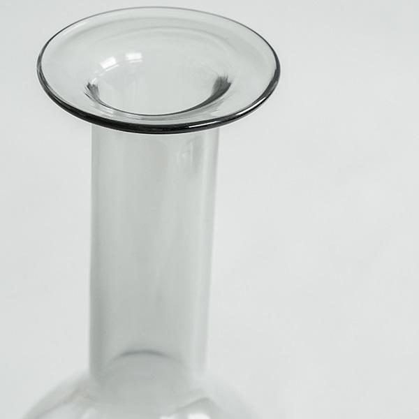 花瓶 フラワーベース レウナ ガラスベース スリム グレー AXCIS