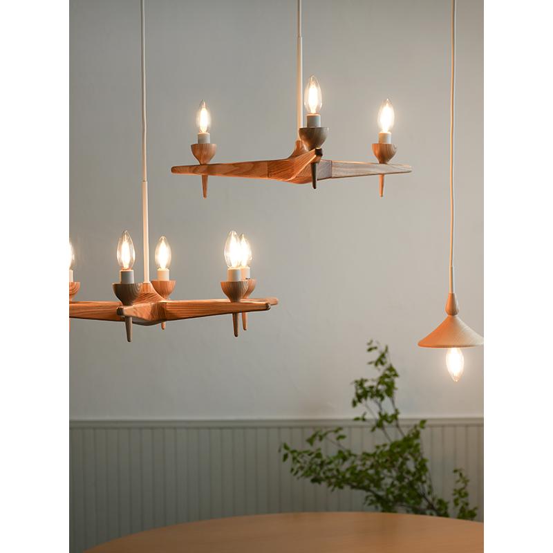 AXCIS アクシス DIY リフォーム 新生活 スロイド ウッドシャンデリア 6