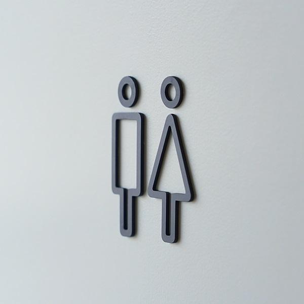 AXCIS（アクシス） サインプレート トイレ toilet line sign plate