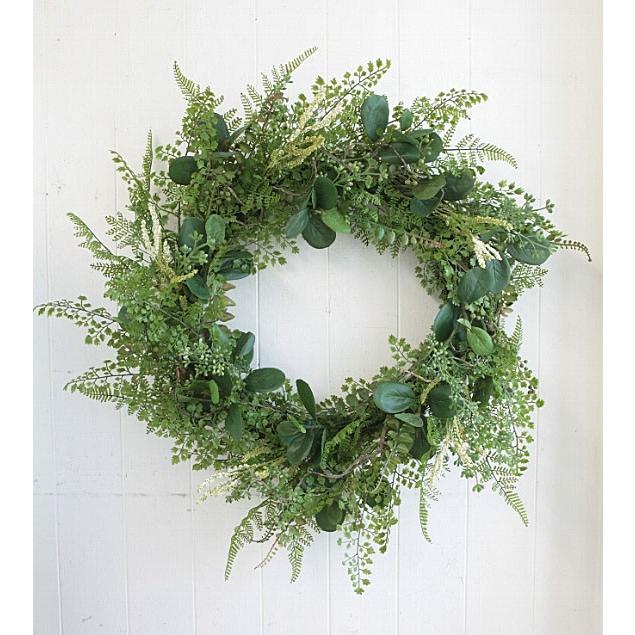 リース グリーン 造花 ディスプレイ ミックスリーブス リース 新生活 一人暮らし Co Ld 10 Aifa インテリア雑貨 通販 Yahoo ショッピング