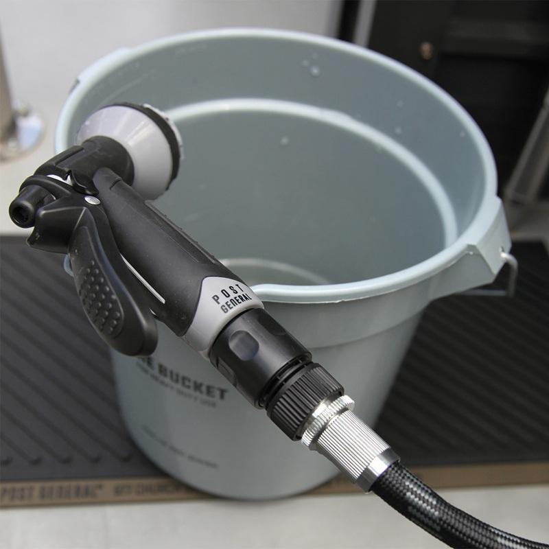 ガーデニング用散水ホース リール 10パターン水流 ノズル付き 軽量