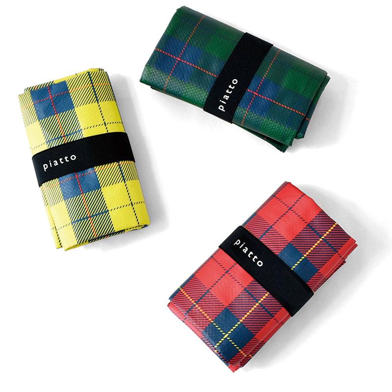 欧米製　チェック柄レジャーシート　185×62　10枚セット レジャーシート タータンチェック ホワイトグリーン （ レジャー