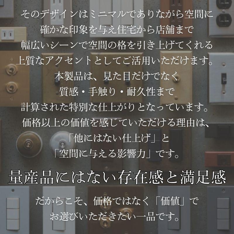 スイッチカバー スイッチプレート おしゃれ 真鍮 1口 2口 3口 照明器具 日本製  建材 部材 DIY 新築 リフォーム 真鍮鋳造プレート(鋳肌)の画像