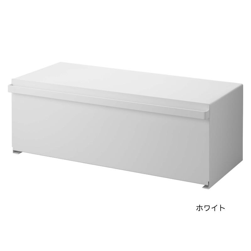 【美品】tower ホワイト ブレッドケース ワイド タワー　新生活にいかが？ tower ｜ ブレッドケース タワー ワイド ｜ 山崎実業